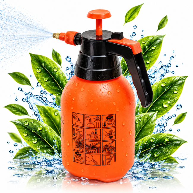 Pompă de stropit manuală 2L roșie